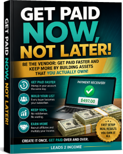 Get Paid Now Not Later ecover